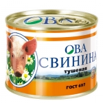 Свинина тушеная «ОВА» ГОСТ